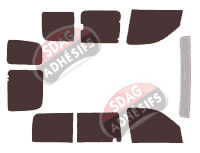 Kit film teinté Renault Kangoo (1) 5 portes (1997 - 2008) Kit film teinté Renault Kangoo (1) 5 portes (1997 - 2008)