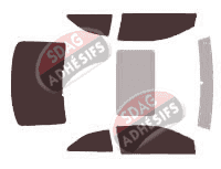 Kit film teinté Audi A5 (1) Coupe 2 portes (2007 - 2016) Kit film teinté Audi A5 (1) Coupe 2 portes (2007 - 2016)