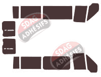 Kit film teinté Ford Transit (4) Long 5 portes (2000 - 2013)