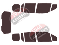 Kit film teinté Ford Connect (2) Tourneo 5 portes (2014 - 2024)