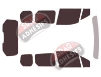 Kit film teinté Ford Connect (2) Tourneo 5 portes (2014 - 2024)