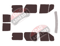 Kit film teinté Ford Connect (1) Tourneo Long 6 portes (2002 - 2013)