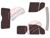 Kit film teinté Ford Connect (1) Court Utilitaire 4 portes (2002 - 2013)