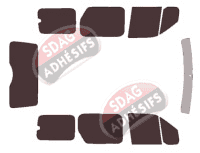 Kit film teinté Ford Connect (1) Tourneo Long 5 portes (2002 - 2013)