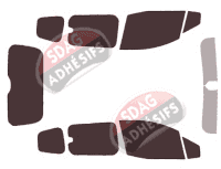 Kit film teinté Ford Courier (1) Tourneo 5 portes (2014 - 2023) Kit film teinté Ford Courier (1) Tourneo 5 portes (2014 - 2023)