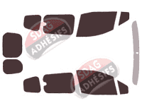 Kit film teinté Ford Courier (1) Tourneo 6 portes (2014 - 2023) Kit film teinté Ford Courier (1) Tourneo 6 portes (2014 - 2023)