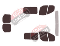 Kit film teinté Ford Custom Transit (1) Utilitaire 6 portes (2014 - 2023) Kit film teinté Ford Custom Transit (1) Utilitaire 6 portes (2014 - 2023)