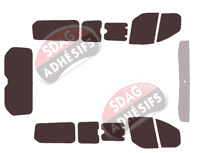 Kit film teinté Ford Custom Transit (1) Court 4 portes (2014 - 2023) Kit film teinté Ford Custom Transit (1) Court 4 portes (2014 - 2023)