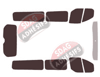 Kit film teinté Ford Custom Transit (1) Long 5 portes (2014 - 2023) Kit film teinté Ford Custom Transit (1) Long 5 portes (2014 - 2023)