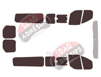 Kit film teinté Ford Custom Transit (1) Long 6 portes (2014 - 2023) Kit film teinté Ford Custom Transit (1) Long 6 portes (2014 - 2023)