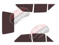 Kit film teinté Ford Fiesta (2) 3 portes (1982 - 1989) Kit film teinté Ford Fiesta (2) 3 portes (1982 - 1989)