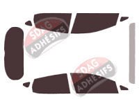 Kit film teinté Ford Fiesta (7) 5 portes (2017 - 2023) Kit film teinté Ford Fiesta (7) 5 portes (2017 - 2023)