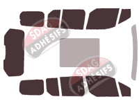 Kit film teinté Ford Grand Connect (2) Tourneo 5 portes (2014 - 2024)