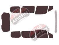 Kit film teinté Ford Grand Connect (2) Tourneo 5 portes (2014 - 2024)