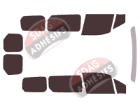 Kit film teinté Ford Grand Connect (2) 6 portes (2014 - 2024)