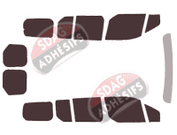 Kit film teinté Ford Grand Tourneo (2) Connect 6 portes (2014 - 2024)