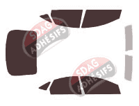 Kit film teinté Ford Mondeo (3) 5 portes (2007 - 2015)