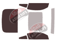 Kit film teinté Ford Mustang (5) Coupe 2 portes (2004 - 2009)