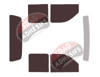 Kit film teinté Ford Ranger (1) Pick-up 4 portes (1998 - 2007)