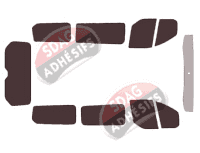 Kit film teinté Ford Tourneo (1) Custom Court 4 portes (depuis 2013)
