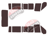 Kit film teinté Ford Tourneo (4) Transit 5 portes (2000 - 2013)