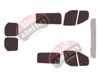 Kit film teinté Ford Custom Transit (1) Utilitaire 4/5 portes (2014 - 2023) Kit film teinté Ford Custom Transit (1) Utilitaire 4/5 portes (2014 - 2023)