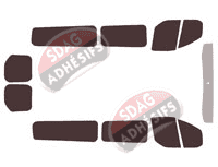 Kit film teinté Ford Custom Transit (1) Long 6 portes (2014 - 2023) Kit film teinté Ford Custom Transit (1) Long 6 portes (2014 - 2023)