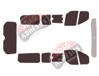 Kit film teinté Ford Custom Transit (1) Custom Court 5 portes (2013 - 2023) Kit film teinté Ford Custom Transit (1) Custom Court 5 portes (2013 - 2023)