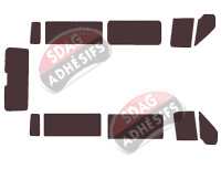 Kit film teinté Ford Transit (4) Long 4 portes (2000 - 2013)