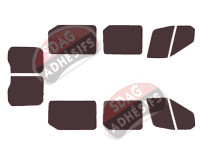 Kit film teinté Ford Transit (5) Minibus 5 portes (depuis 2014)