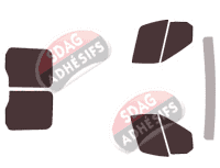 Kit film teinté Ford Transit (5) Court & Long Utilitaire 5 portes (depuis 2014)