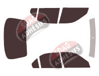 Kit film teinté Honda Civic (6) 5 portes (1995 - 2000) Kit film teinté Honda Civic (6) 5 portes (1995 - 2000)