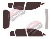 Kit film teinté Honda Fit (1) 5 portes (2001 - 2007)