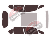 Kit film teinté Honda Jazz (2) 5 portes (2009 - 2015)