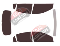 Kit film teinté Hyundai Grand i10 (3) 5 portes (depuis 2020)