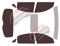 Kit film teinté Infiniti QX (1) 70 5 portes (2014 - 2022)