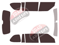 Kit film teinté Infiniti QX (1) 80 5 portes (2014 - 2018)