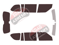 Kit film teinté Infiniti QX (2) 80 5 portes (2018 - 2024)