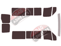 Kit film teinté Iveco Daily (3) Court 5 portes (1999 - 2014)