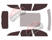 Kit film teinté Jaguar XF (2) Sportbrake Break 5 portes (depuis 2018)