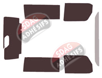 Kit film teinté Jeep Wrangler (5) Longue 3 portes (depuis 2018) Kit film teinté Jeep Wrangler (5) Longue 3 portes (depuis 2018)