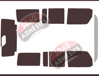 Kit film teinté Jeep Wrangler (5) 5 portes (depuis 2018) Kit film teinté Jeep Wrangler (5) 5 portes (depuis 2018)