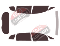 Kit film teinté Kia Carens (3) 5 portes (2013 - 2019)
