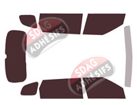 Kit film teinté Kia Carens (4) 5 portes (depuis 2022) Kit film teinté Kia Carens (4) 5 portes (depuis 2022)