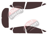 Kit film teinté Kia Ceed (2) 5 portes (2012 - 2018)