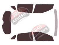 Kit film teinté Kia Niro (1) 5 portes (2016 - 2022) Kit film teinté Kia Niro (1) 5 portes (2016 - 2022)