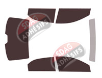 Kit film teinté Kia Soluto (1) Berline 4 portes (depuis 2018)