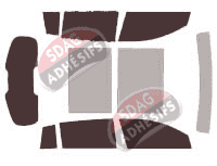 Kit film teinté Kia Sportage (3) 5 portes (2010 - 2016)