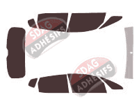 Kit film teinté Hyundai ix20 (1) 5 portes (2010 - 2018)