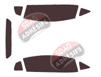 Kit film teinté Lamborghini Aventador Coupe 2 portes (2011 - 2022) Kit film teinté Lamborghini Aventador Coupe 2 portes (2011 - 2022)